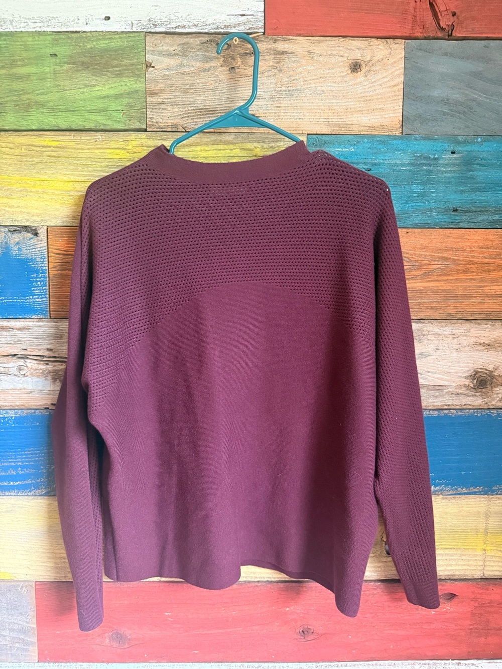 Women's Crewneck Sweater in Deep Wine